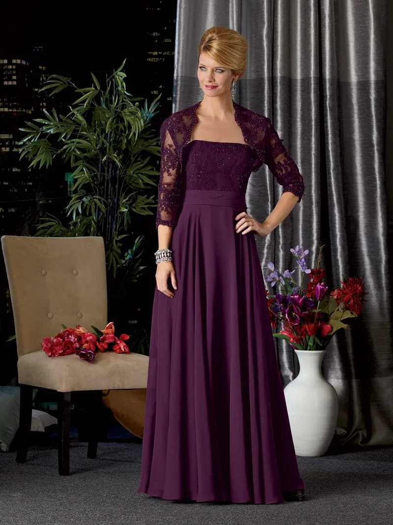 ---Empire style mother of the groom formal dress A line made in lace bodice and chiffon skirt--