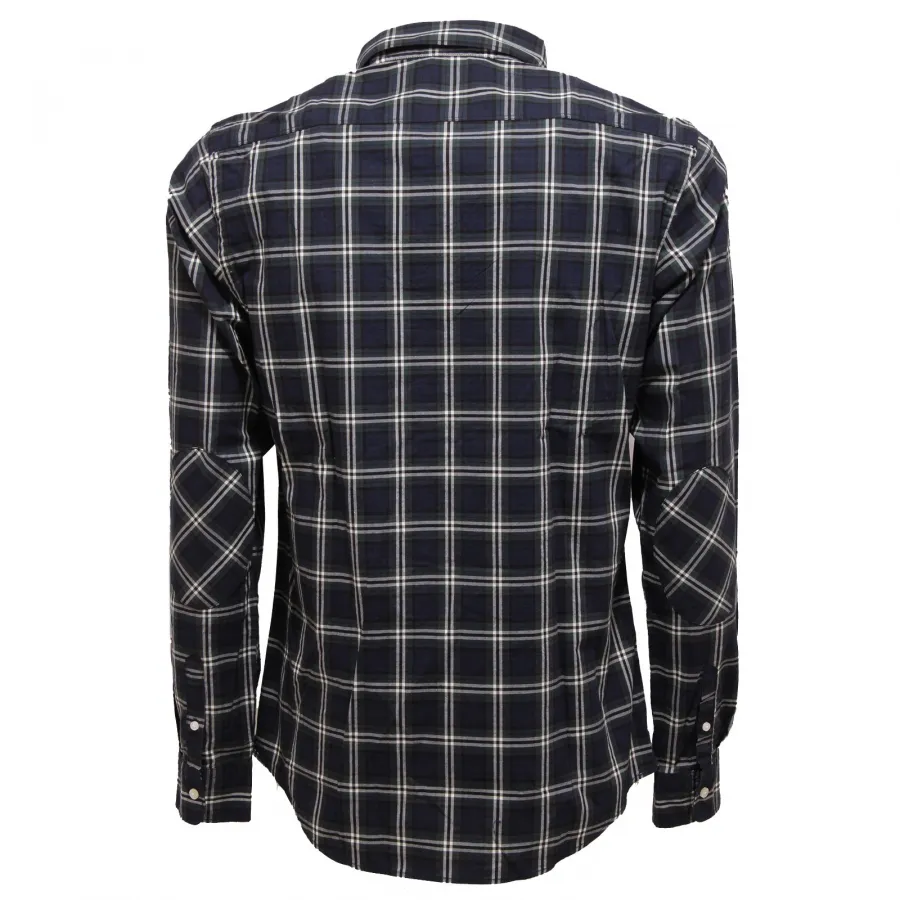 7202W camicia uomo SUN 68 blue/green/white cotton shirt men