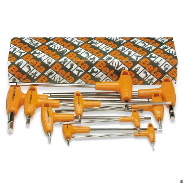 96T/AS8 - SERIE 8 CHIAVI MASCHIO ESAGONALE PIEGATE - BETA UTENSILI 000960682