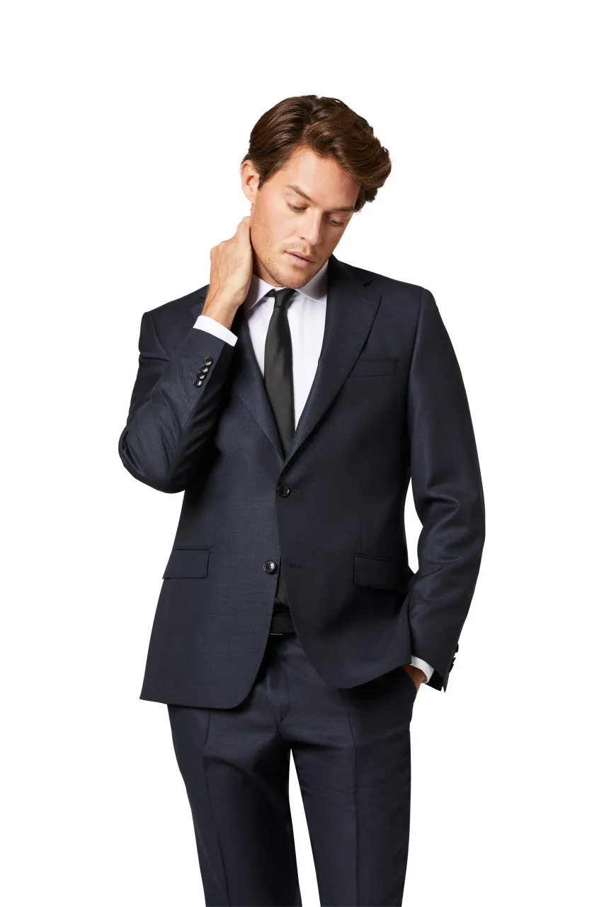 Abito blu digel drop sei modern fit in lana vitale barberis canonico