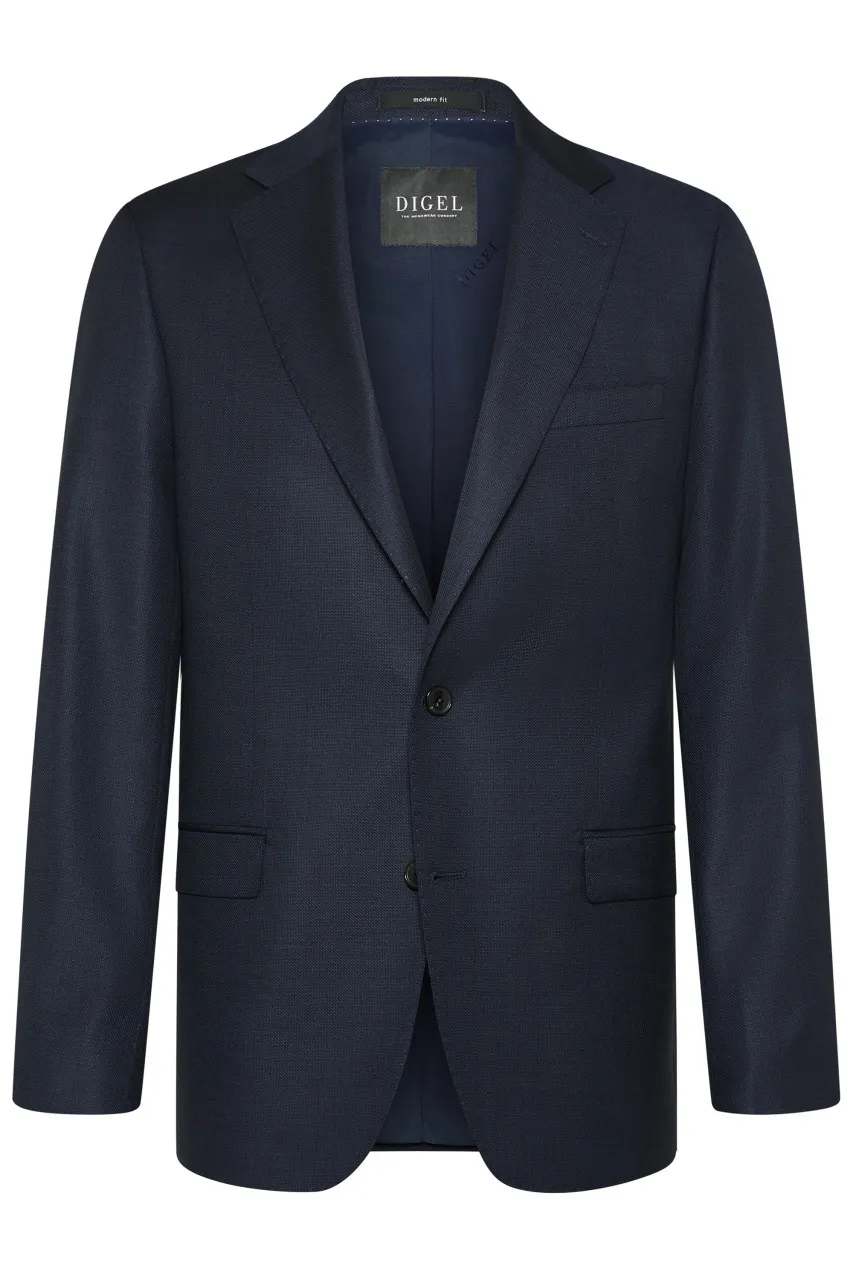Abito blu digel drop sei modern fit in lana vitale barberis canonico