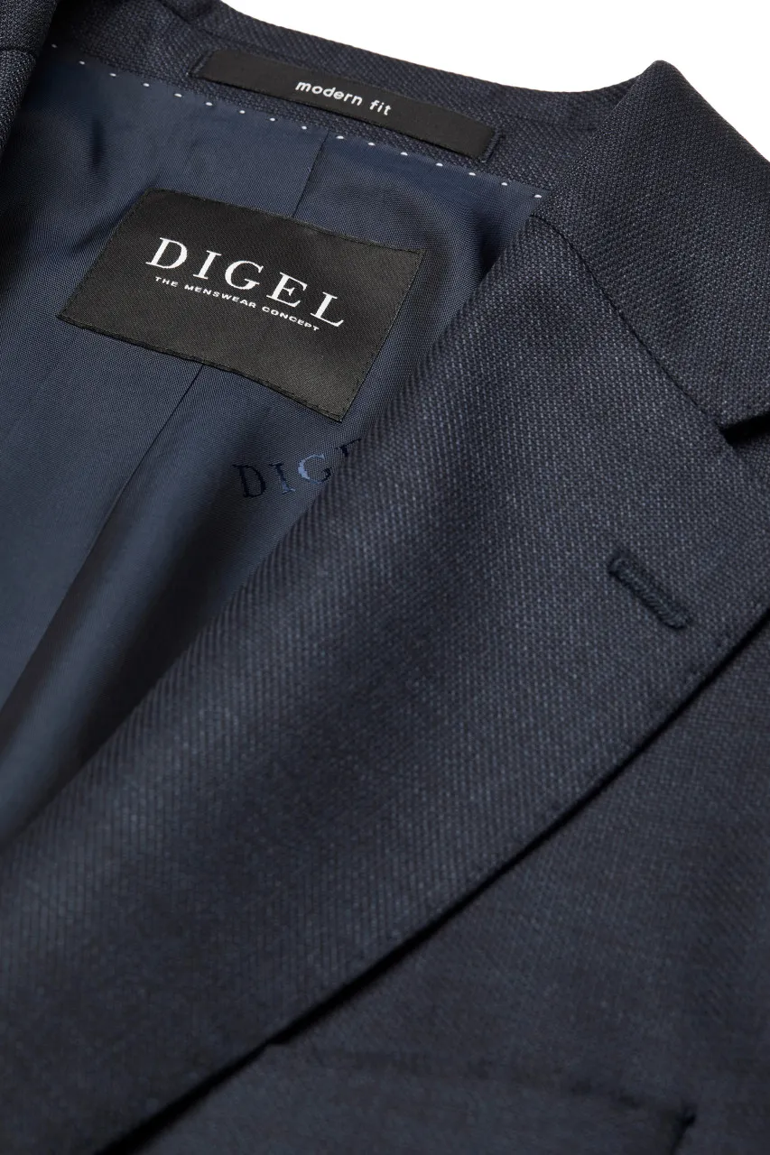Abito blu digel drop sei modern fit in lana vitale barberis canonico