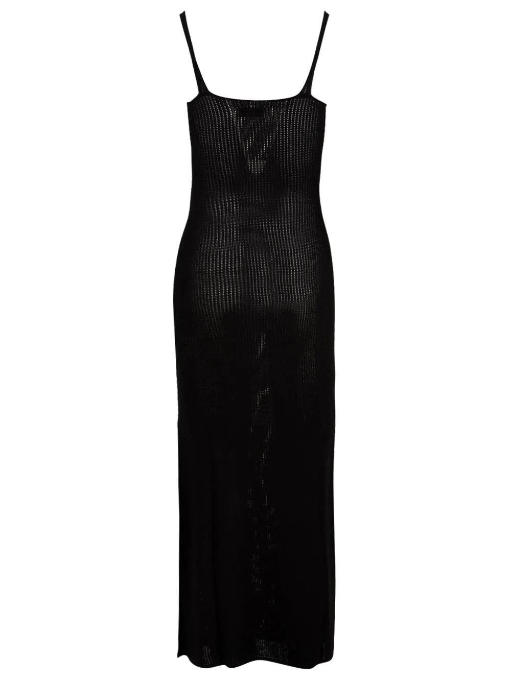 Abito Donna lungo nero modello tubino