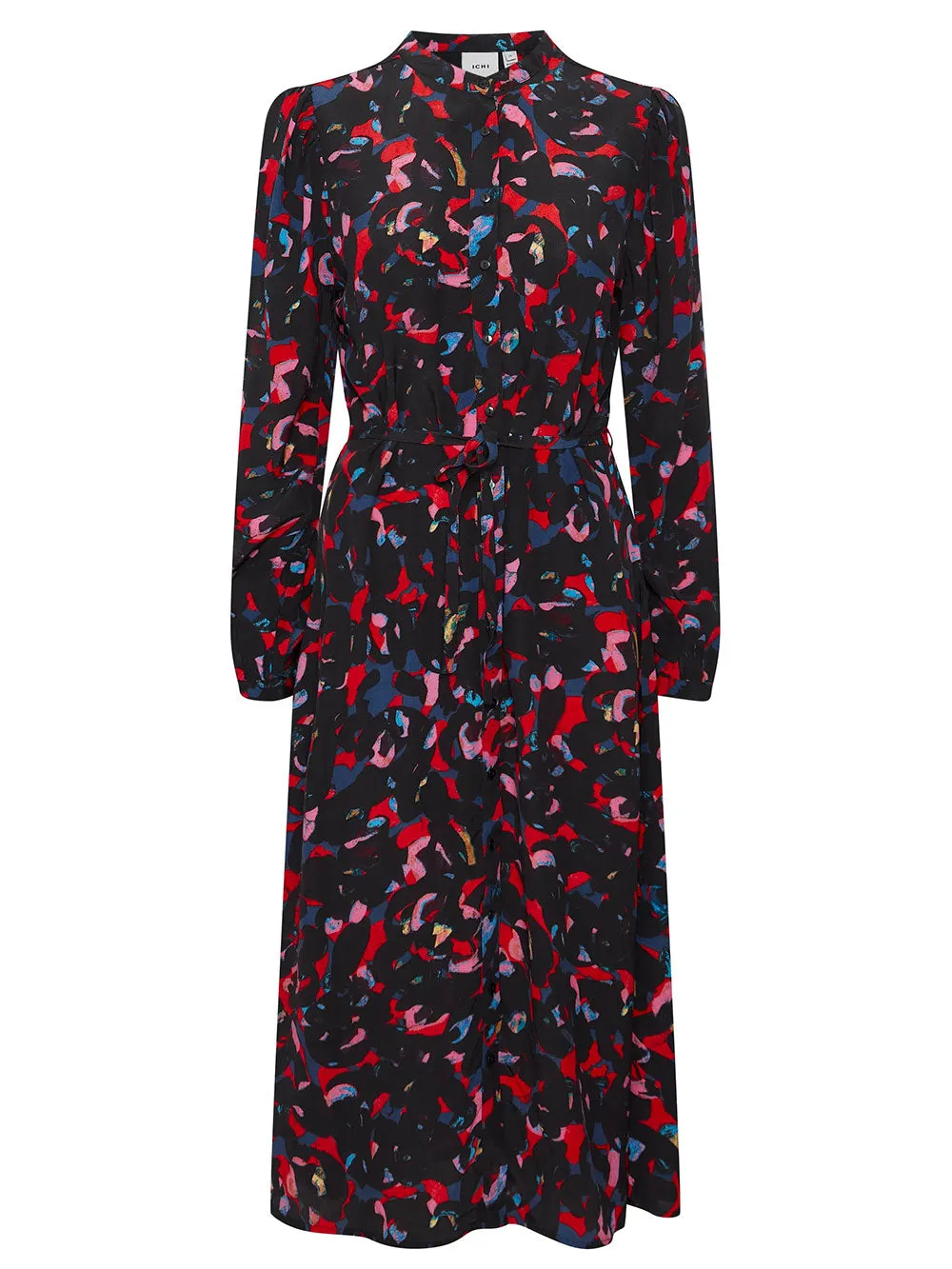 Abito donna multicolore con bottoni
