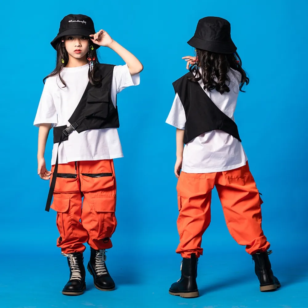 Abito hip-hop per bambini, abbigliamento trendy hip-hop per ragazzo, gilet bello, abbigliamento hip-hop per bambini trendy, Gi
