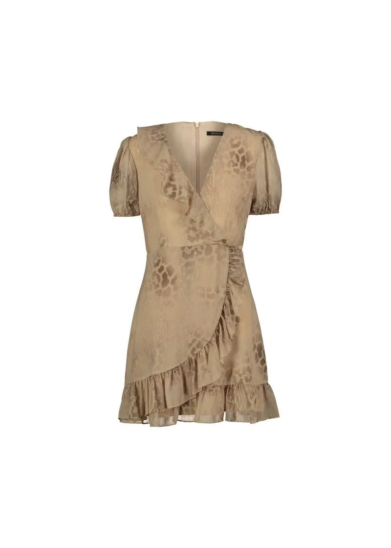 Abito in georgette con stampa