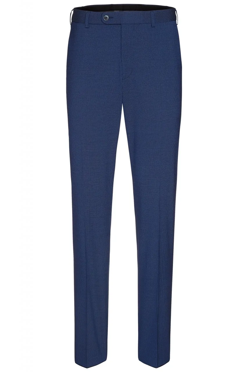 Abito in lana stretch digel blu micro disegno drop sei modern fit
