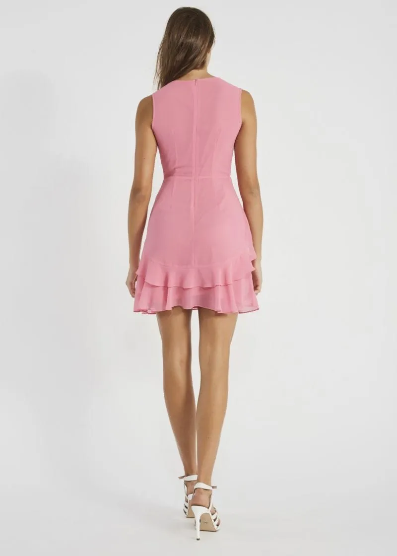Abito mini in georgette