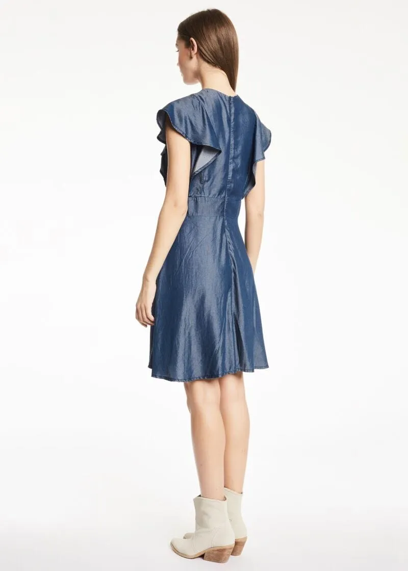 Abito stile impero in denim