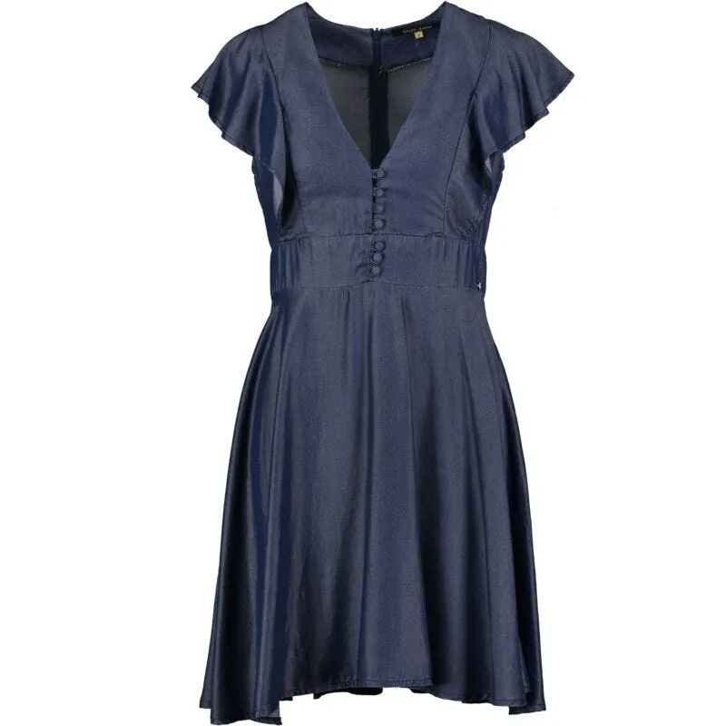 Abito stile impero in denim