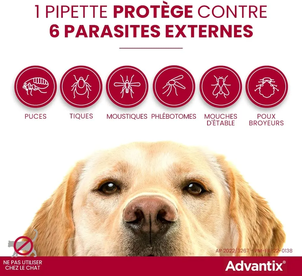 Advantix Spot-on per Cani dai 10Kg ai 25Kg - 4 pipette da 2.5ml