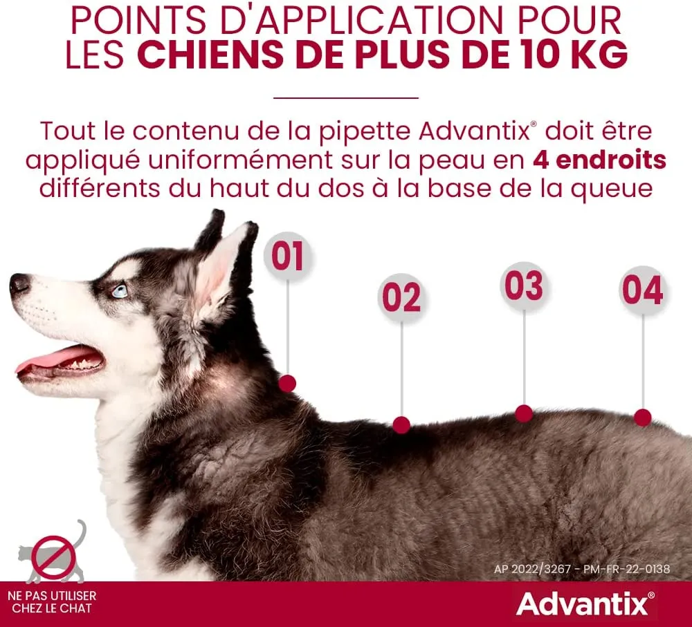 Advantix Spot-on per Cani dai 10Kg ai 25Kg - 4 pipette da 2.5ml