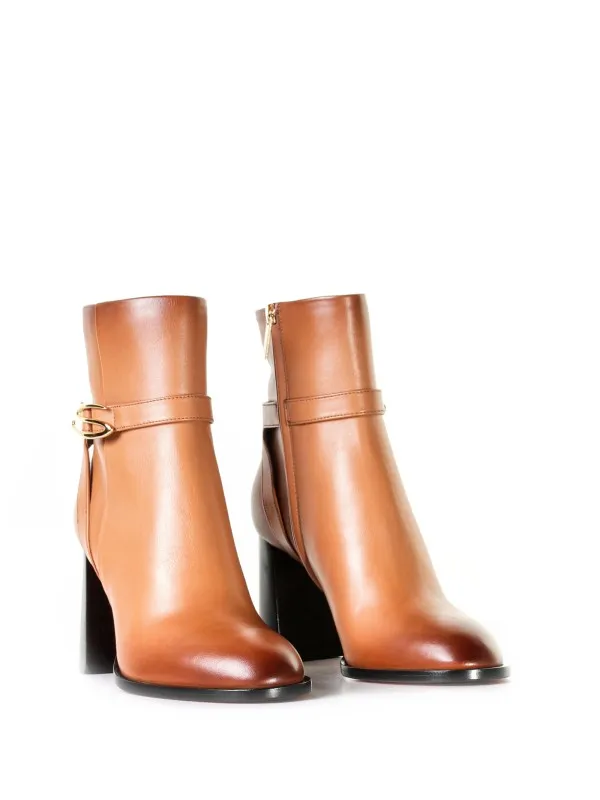 Ankle boots with strap