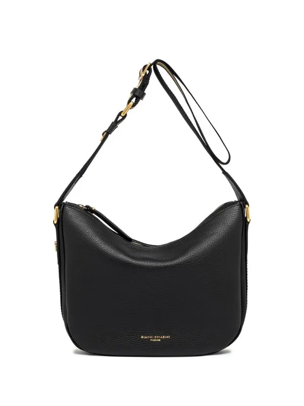 Armonia black leather shoulder bag