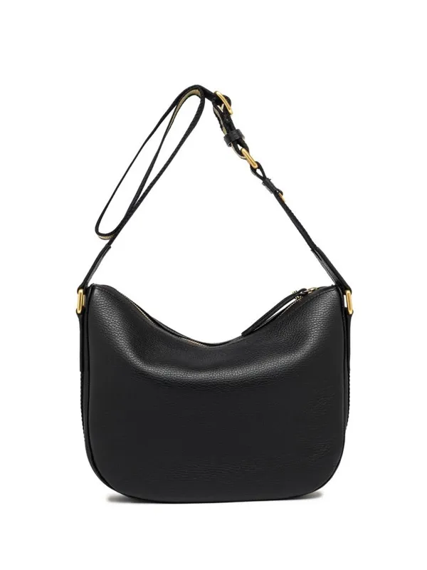 Armonia black leather shoulder bag
