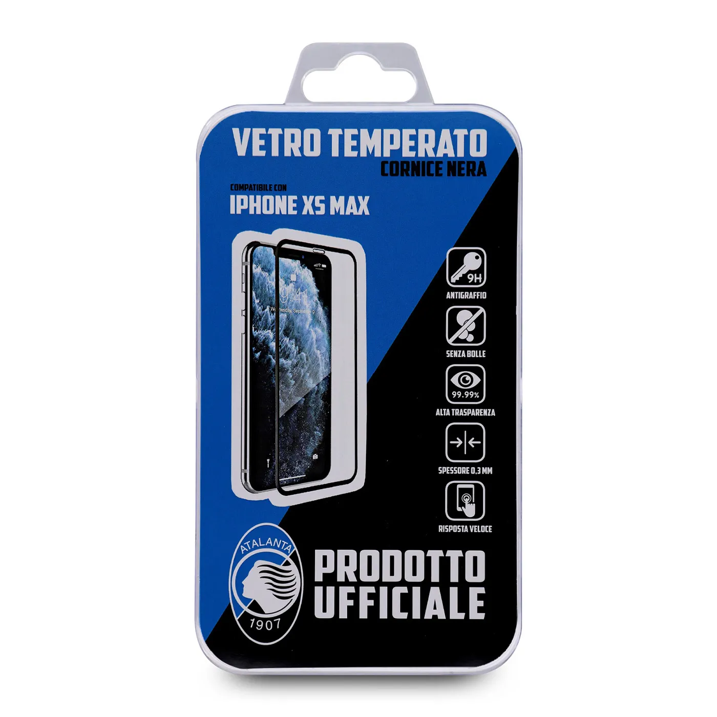 ATALANTA VETRO TEMPERATO NERO IPHONE XS MAX
