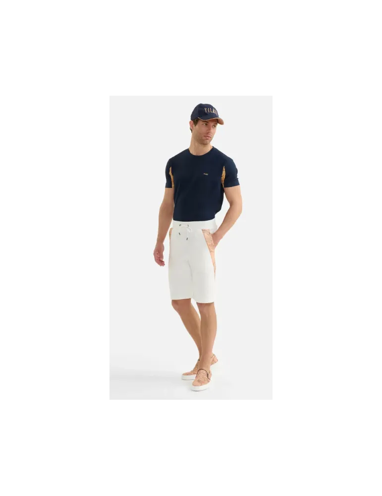 Bermuda con coulisse in cotone Bianco
