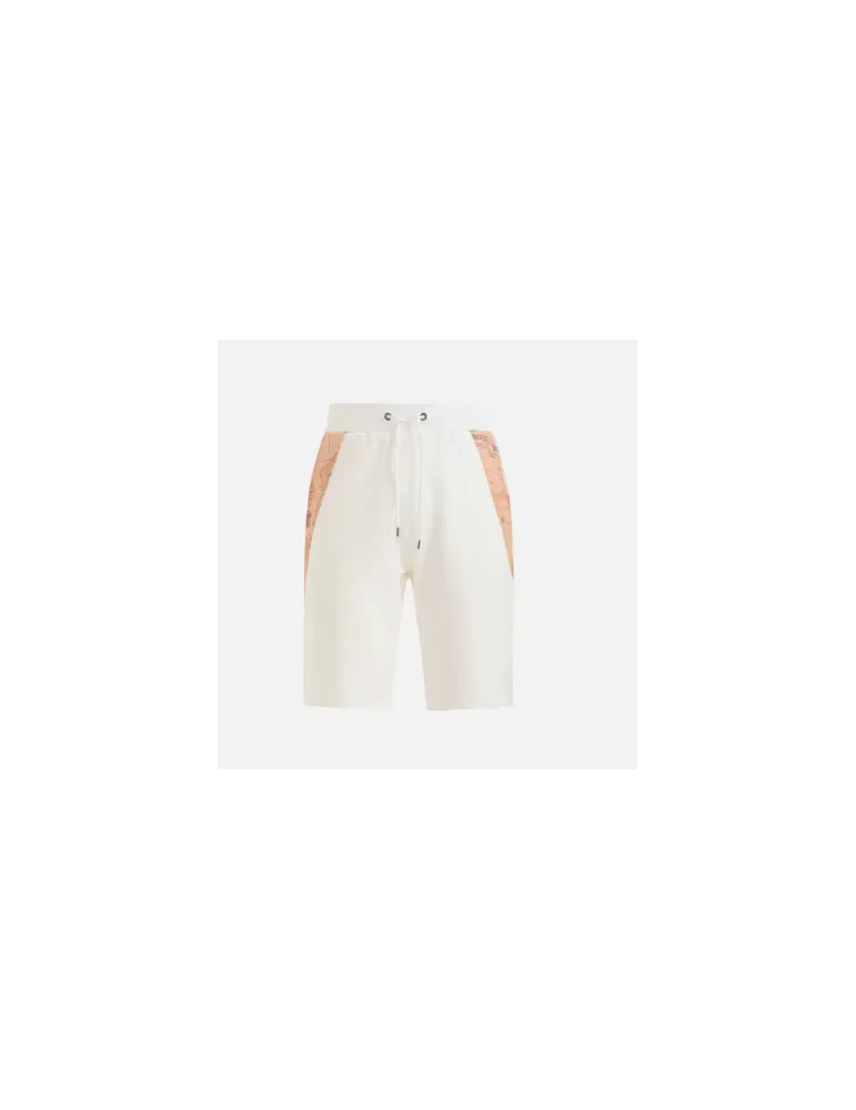 Bermuda con coulisse in cotone Bianco