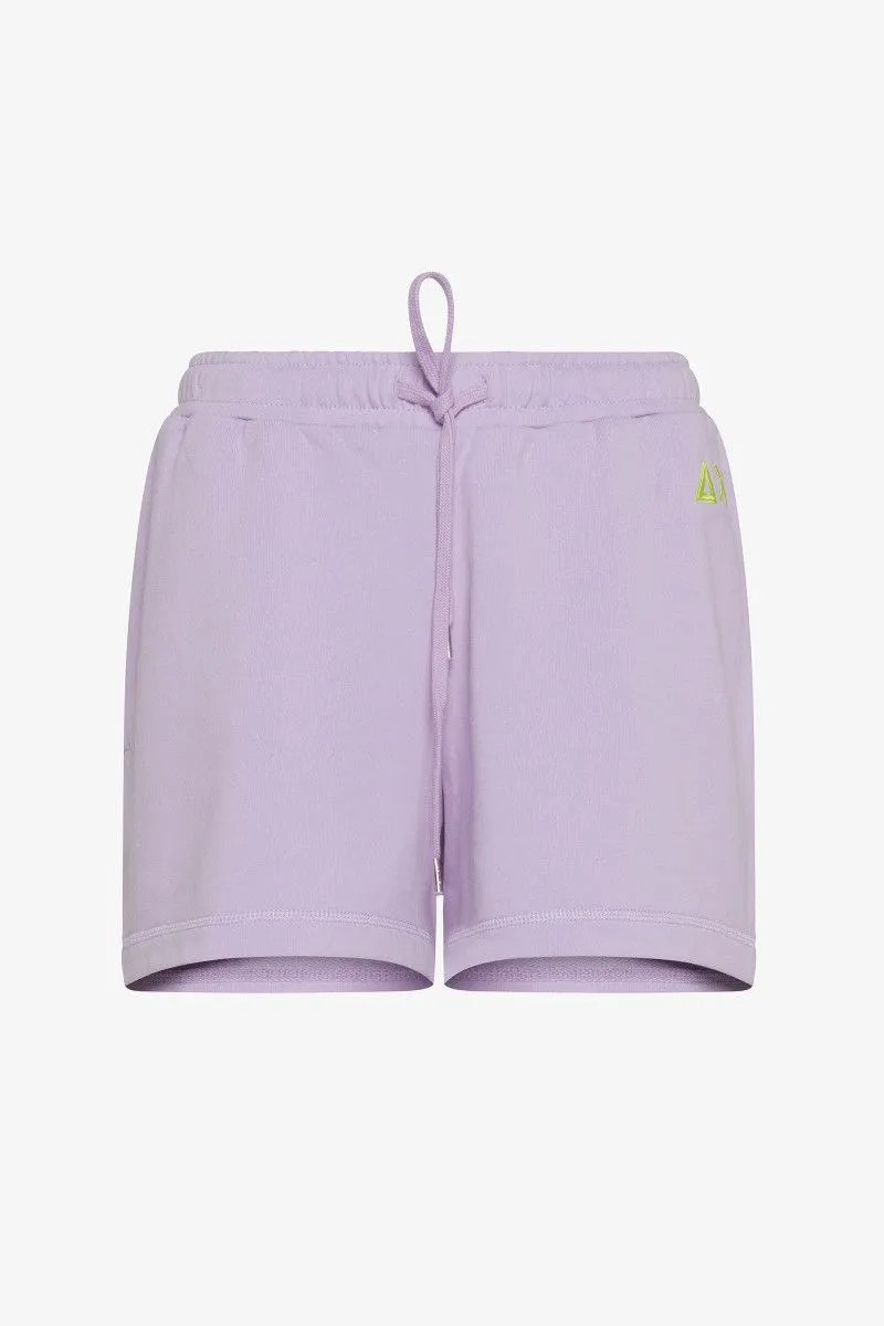 Bermuda in felpa donna Lilla
