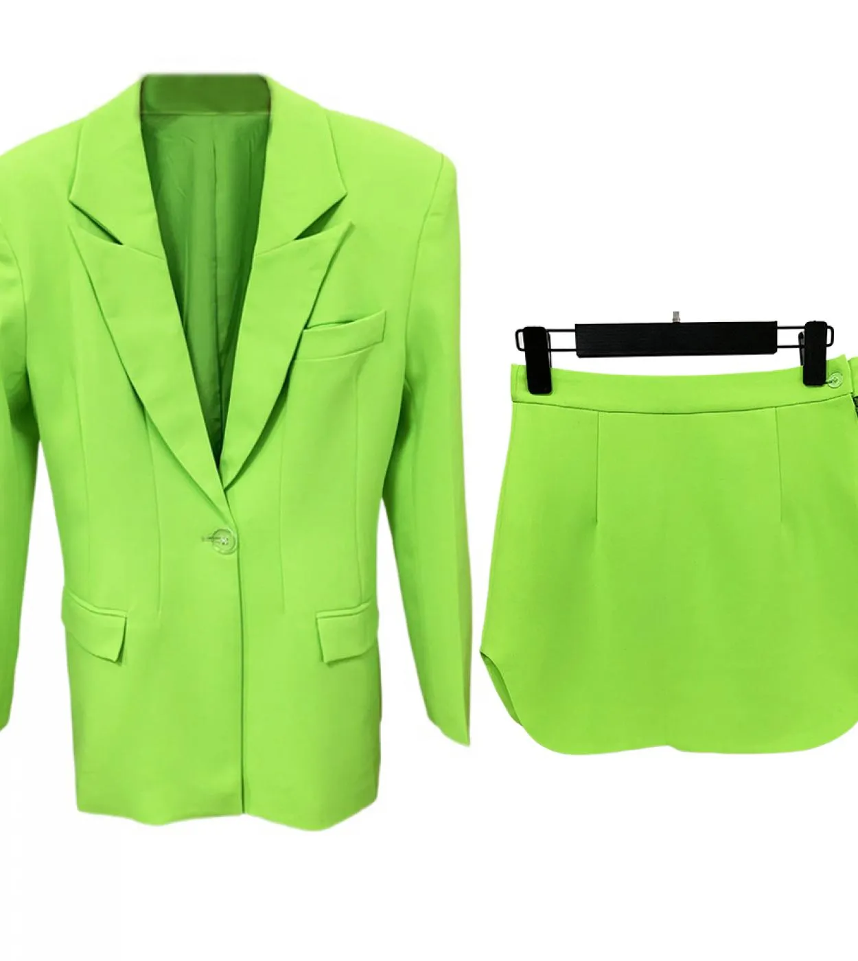 Blazer con gonna verde da donna Blazer con gonna con blazer verde Abiti con gonna verde Abiti con gonna da donna