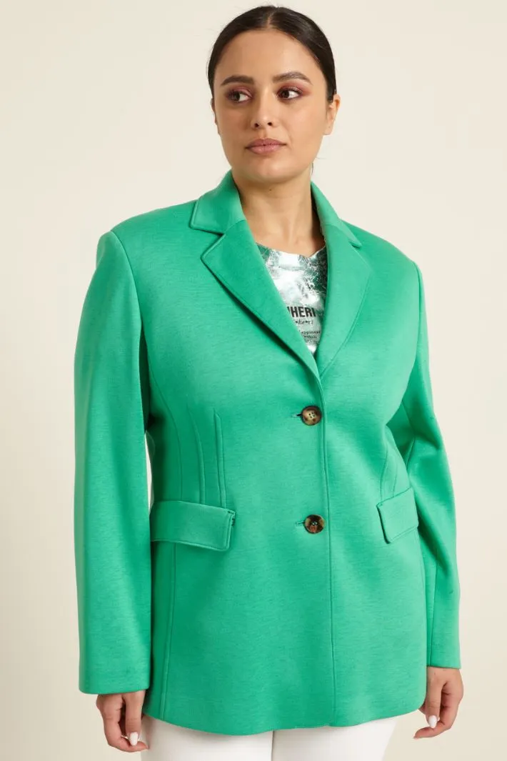 Blazer in jersey neoprene