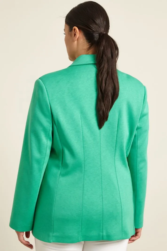 Blazer in jersey neoprene
