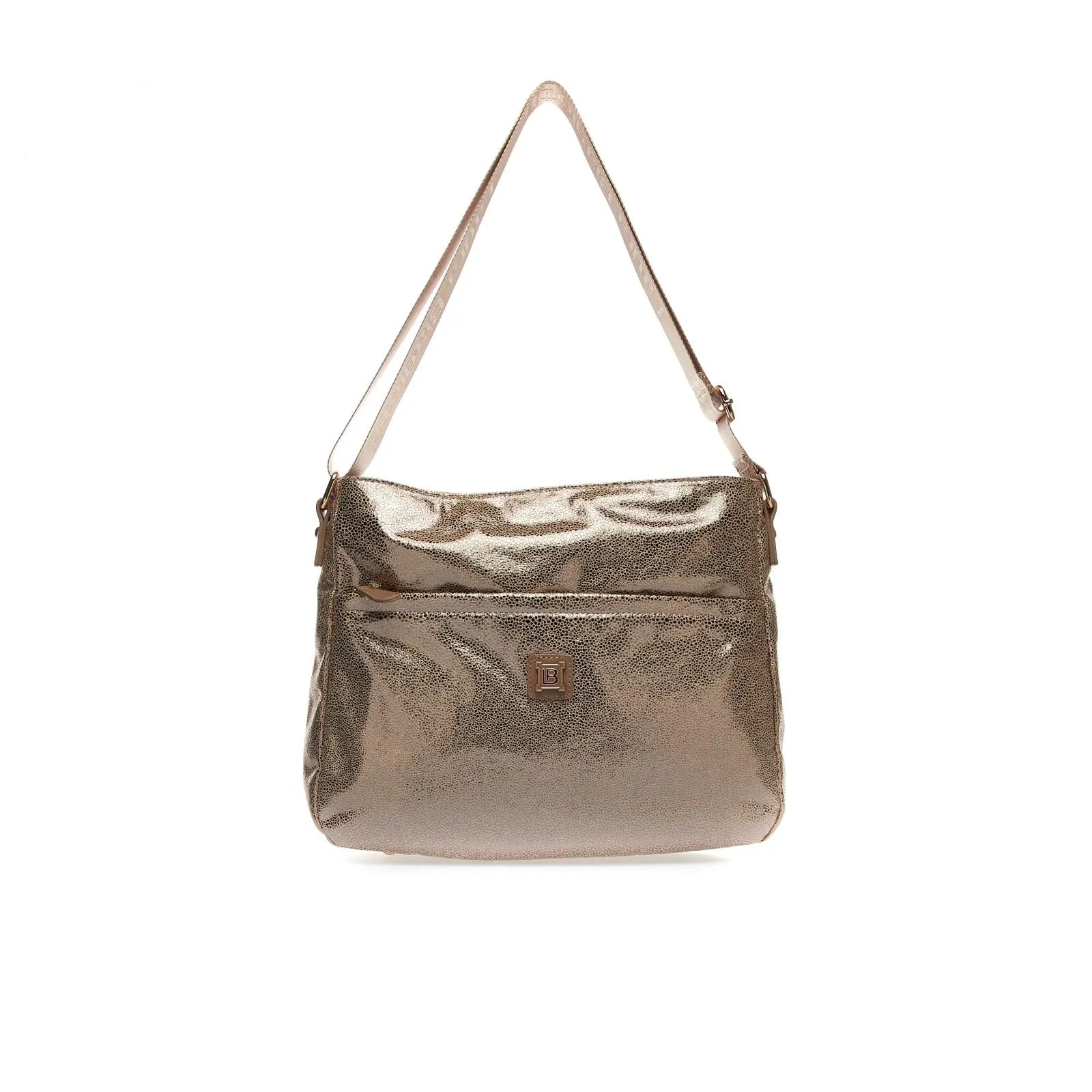 Borsa a tracolla oro con zip