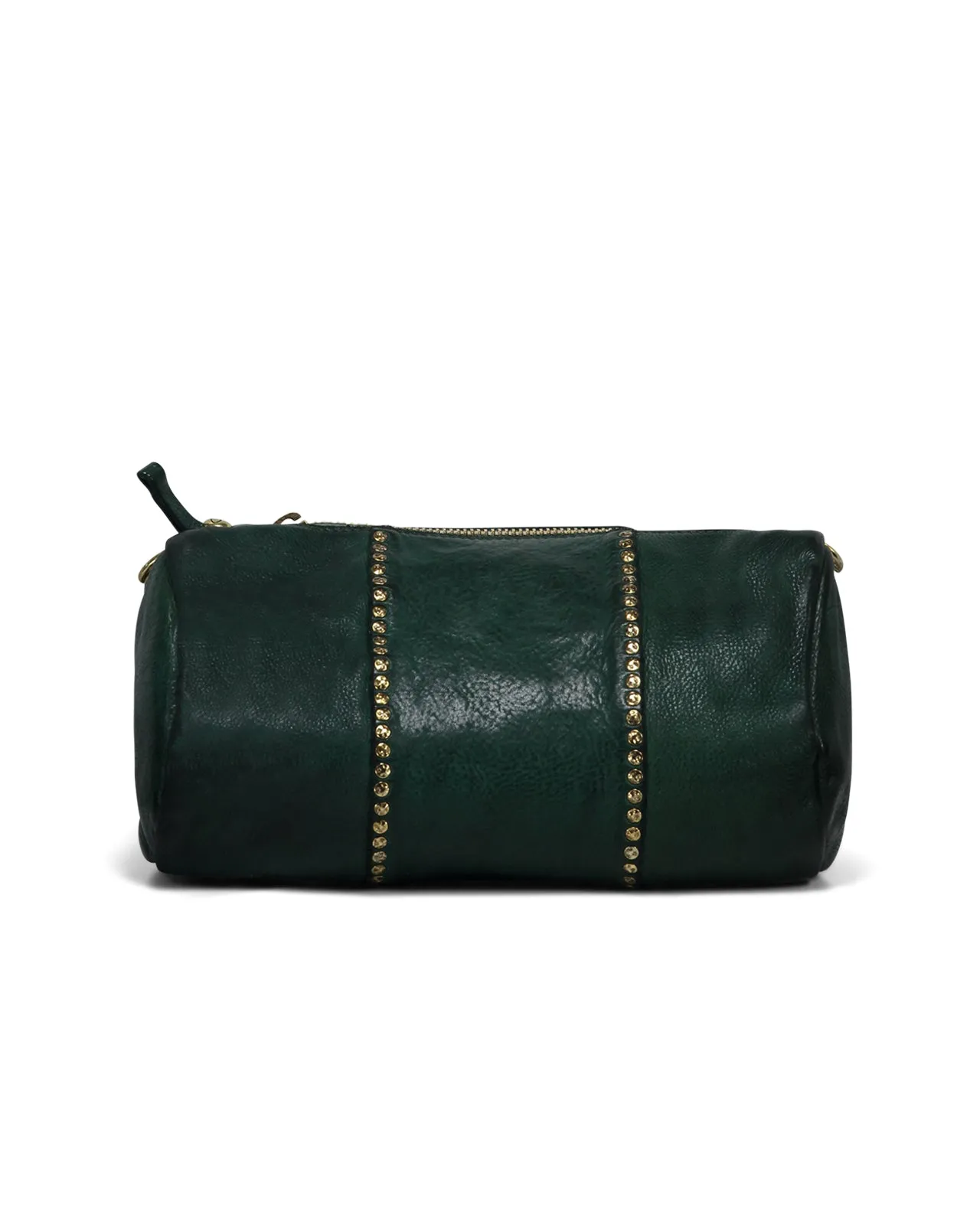Borsa a tracolla pelle verde bottiglia