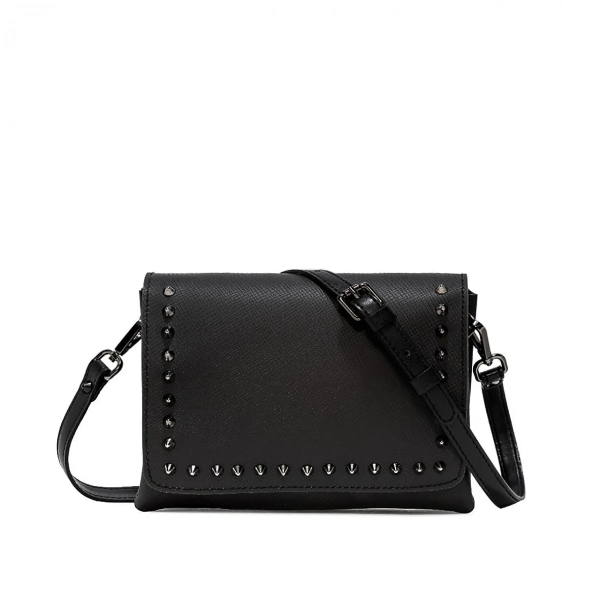 Borsa A Tracolla Two Media Nero