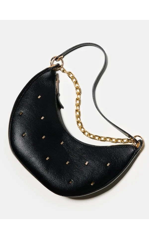 Borsetta Baguette con catenella decorativa