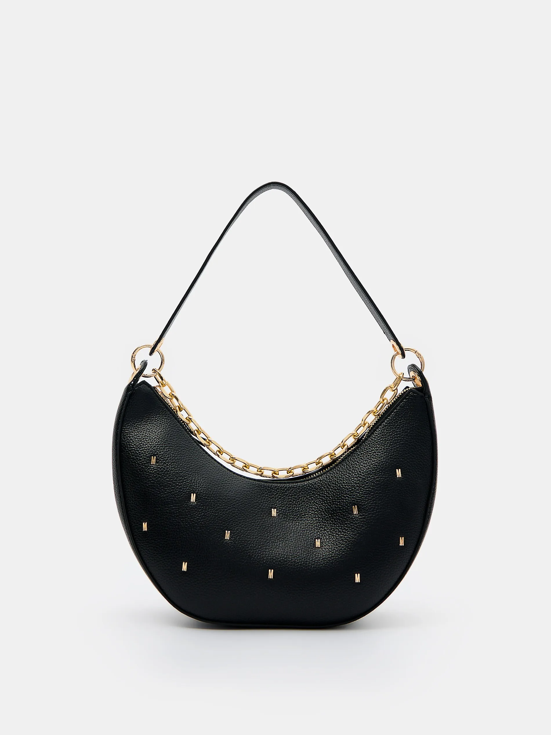 Borsetta Baguette con catenella decorativa