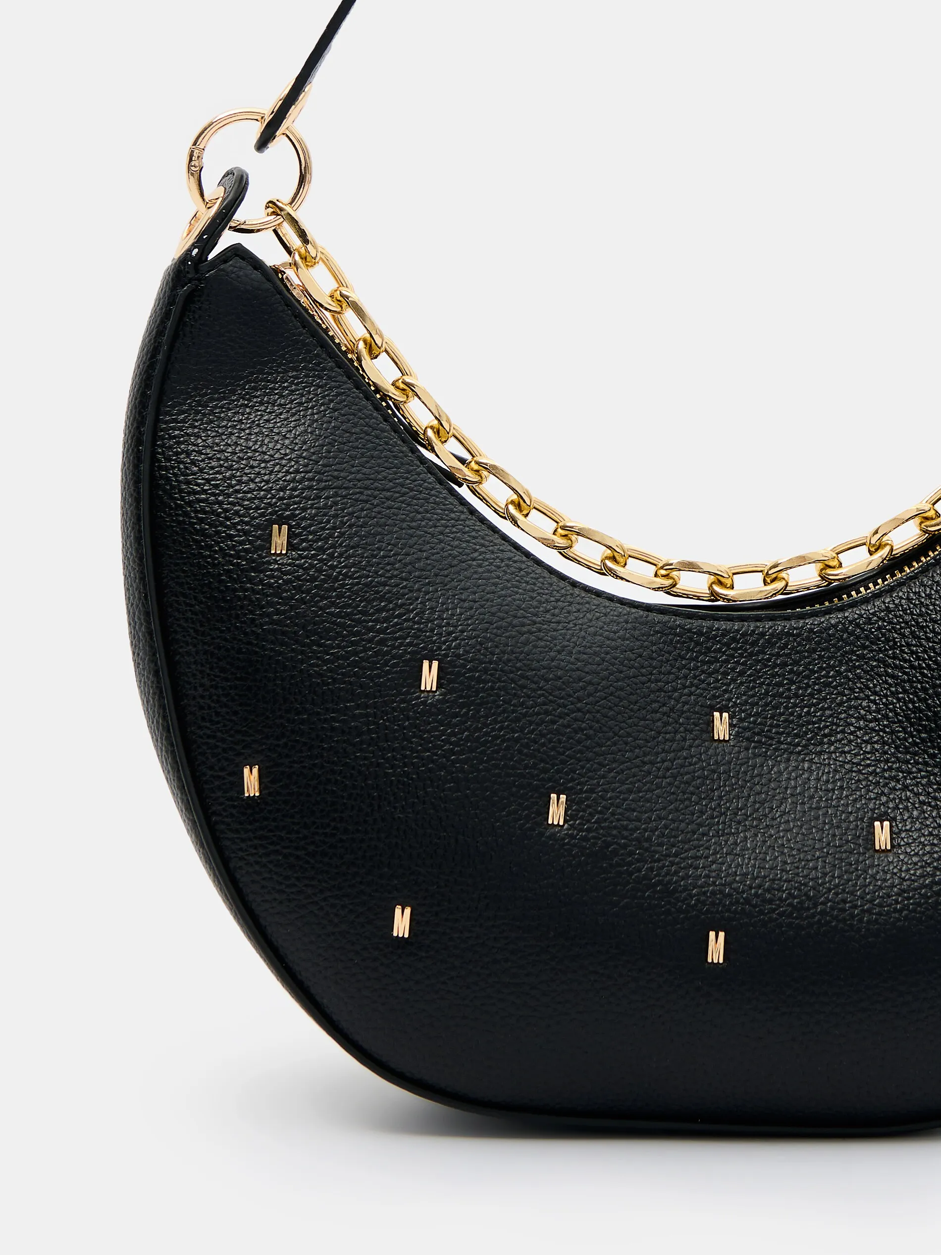 Borsetta Baguette con catenella decorativa