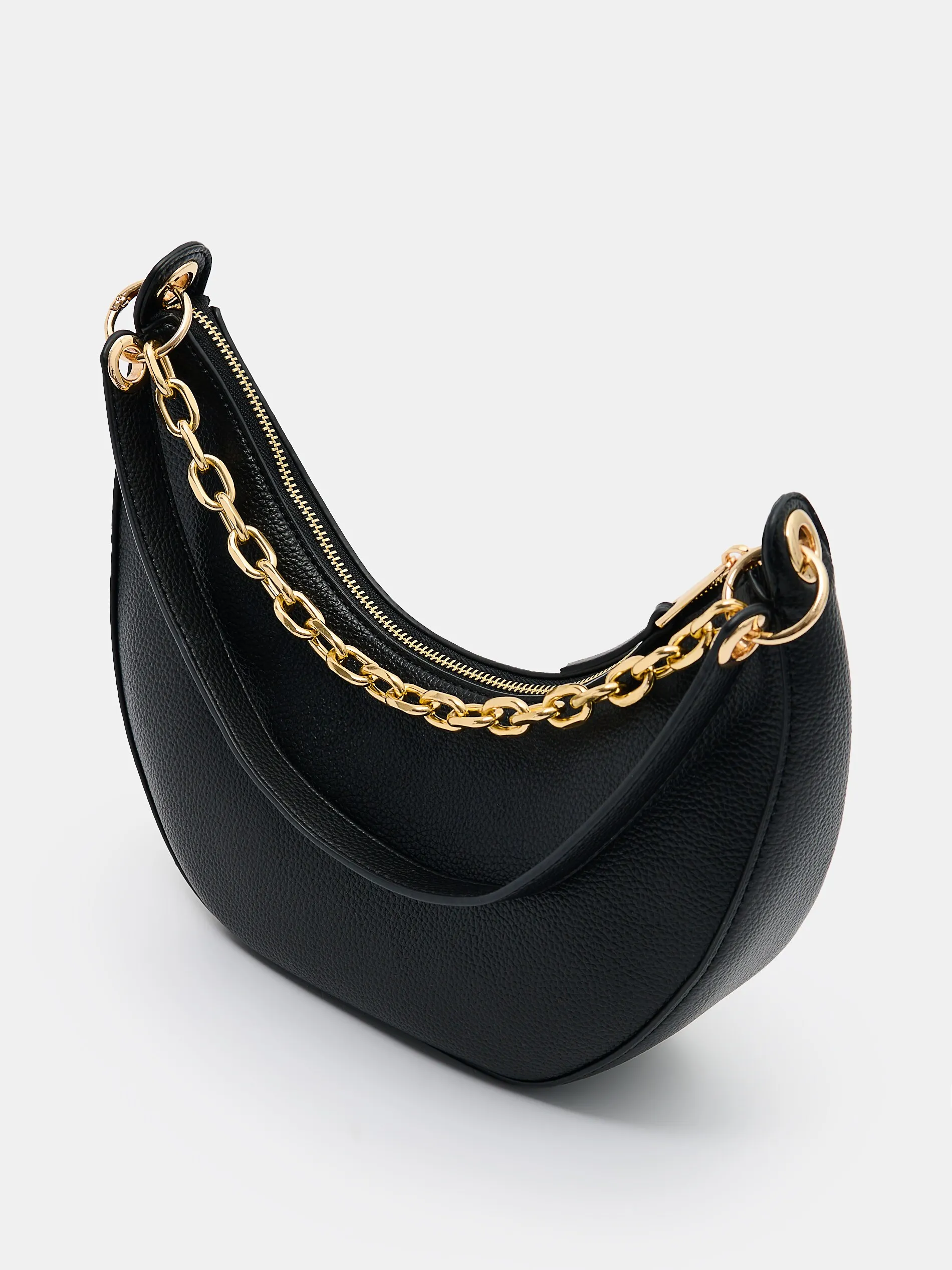 Borsetta Baguette con catenella decorativa
