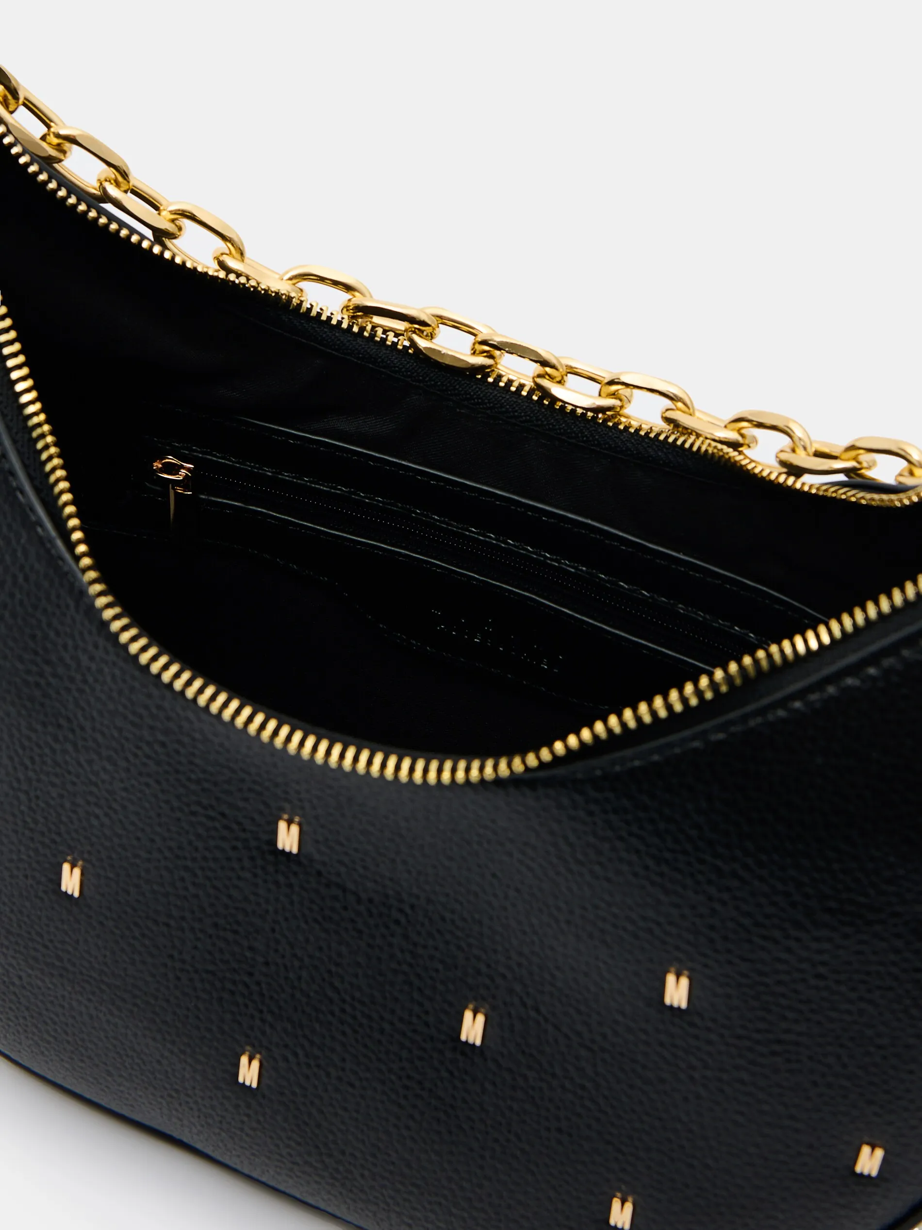 Borsetta Baguette con catenella decorativa