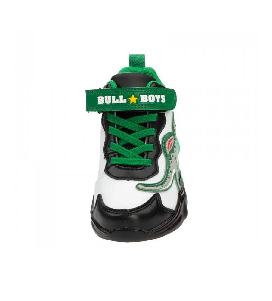 Bull Boys Spinosauro Mid Luci DNAL3390 Bianco/ Verde