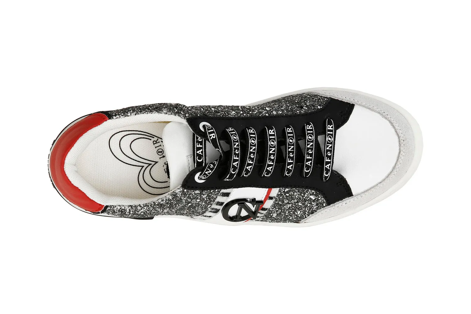 CafèNoir sneakers donna stringate in glitter