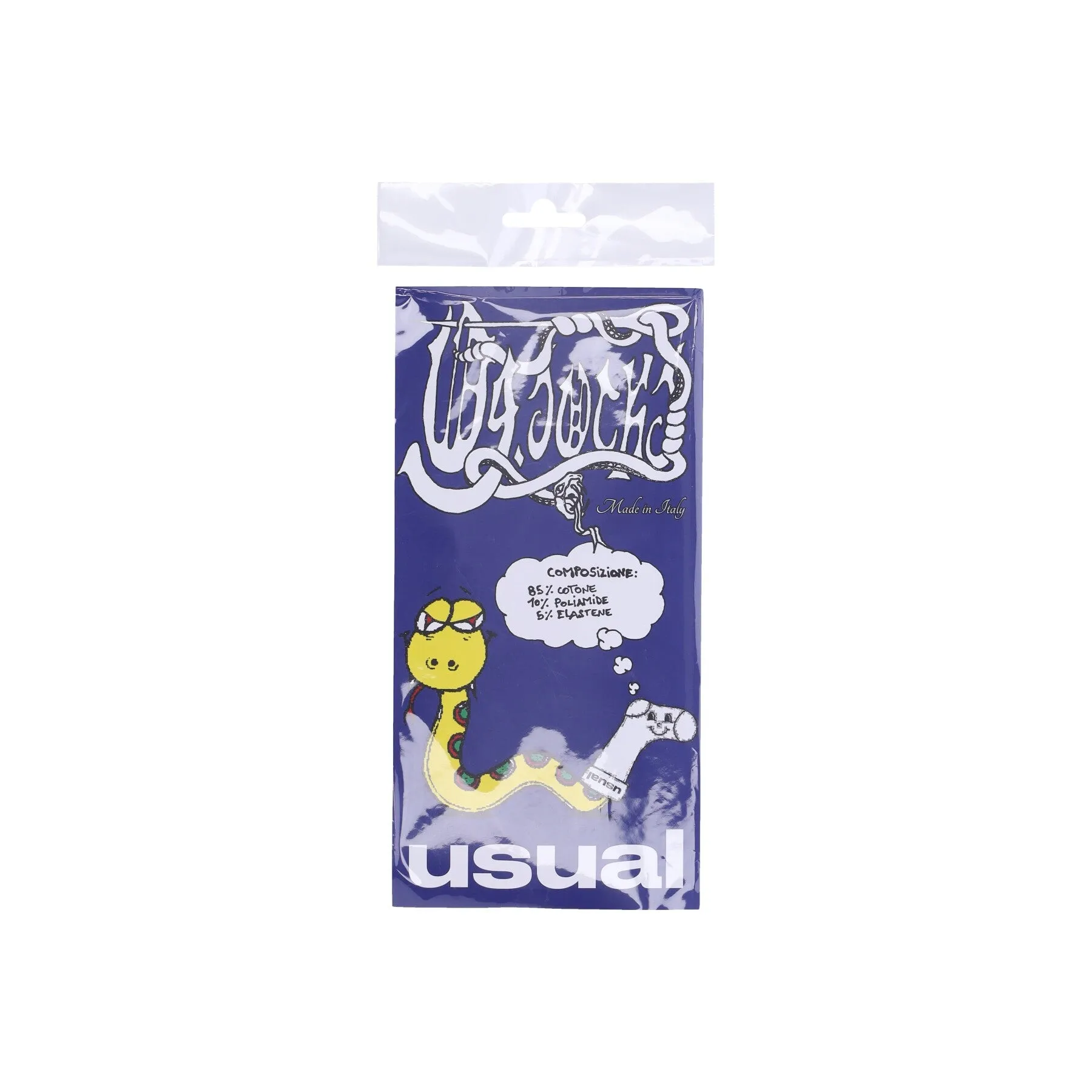 Calza Media Uomo Logo Socks Black
