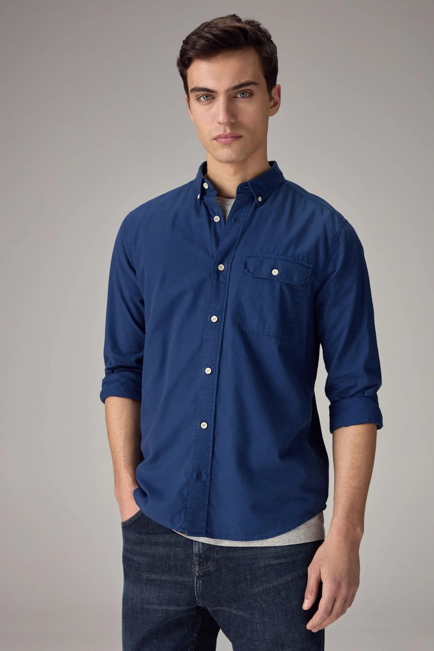 Camicia a manica lunga morbida
