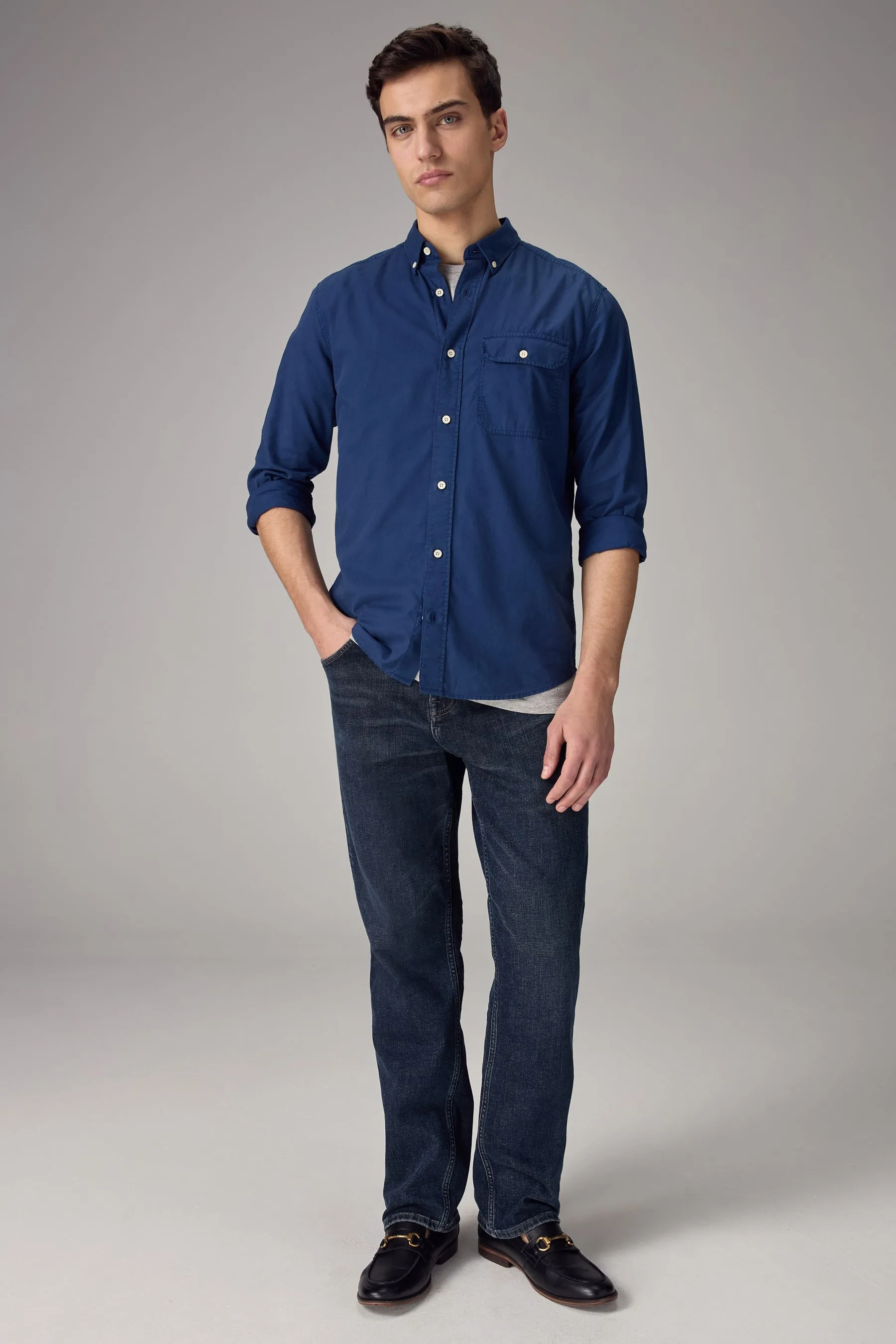 Camicia a manica lunga morbida
