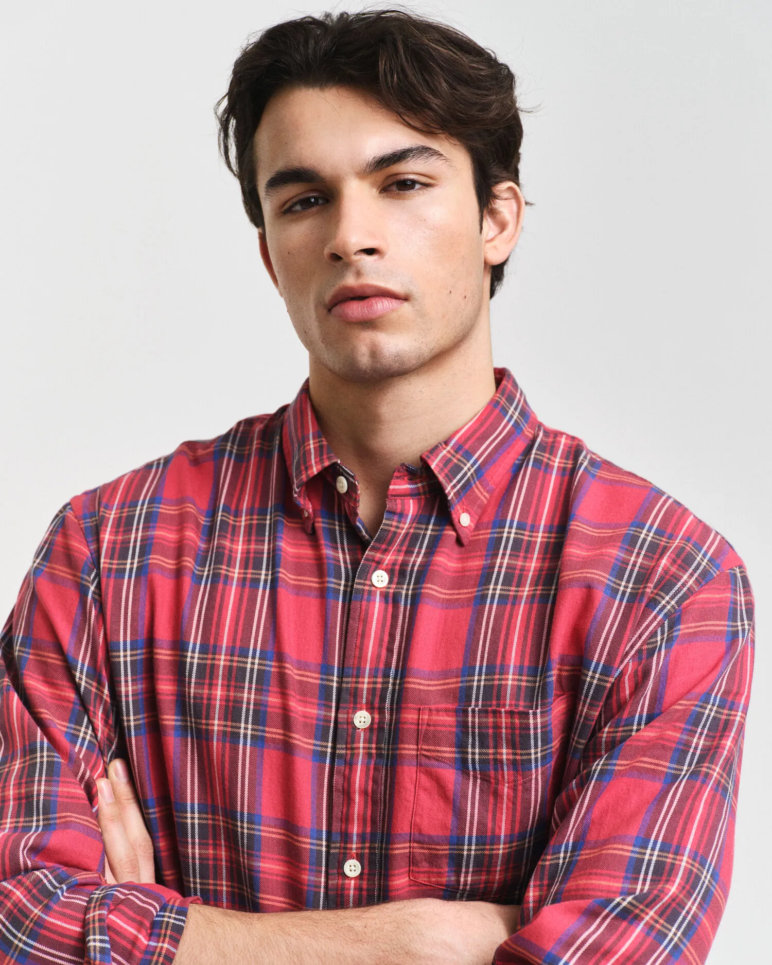 Camicia a quadri scozzese regular fit    