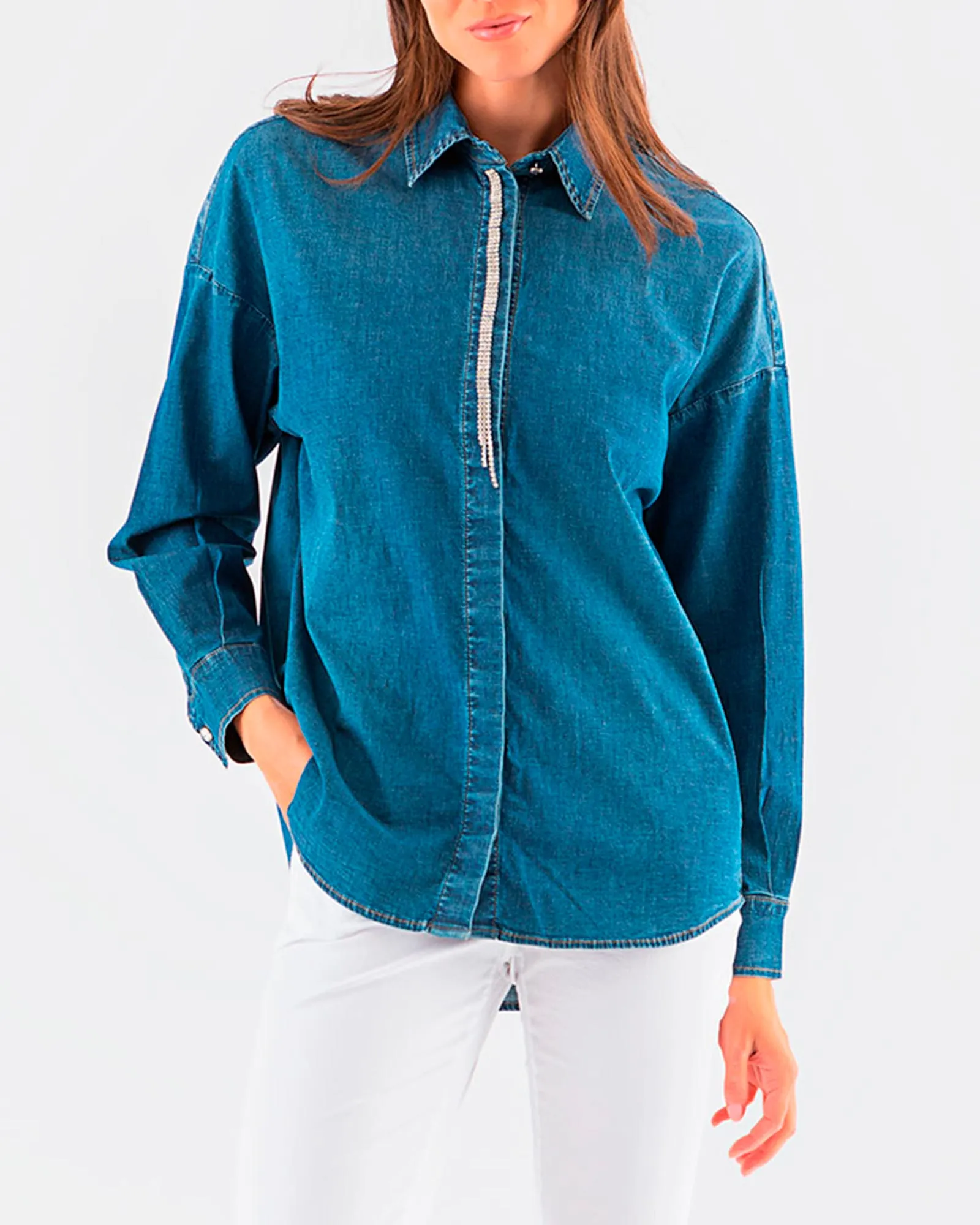 Camicia di jeans Lunga