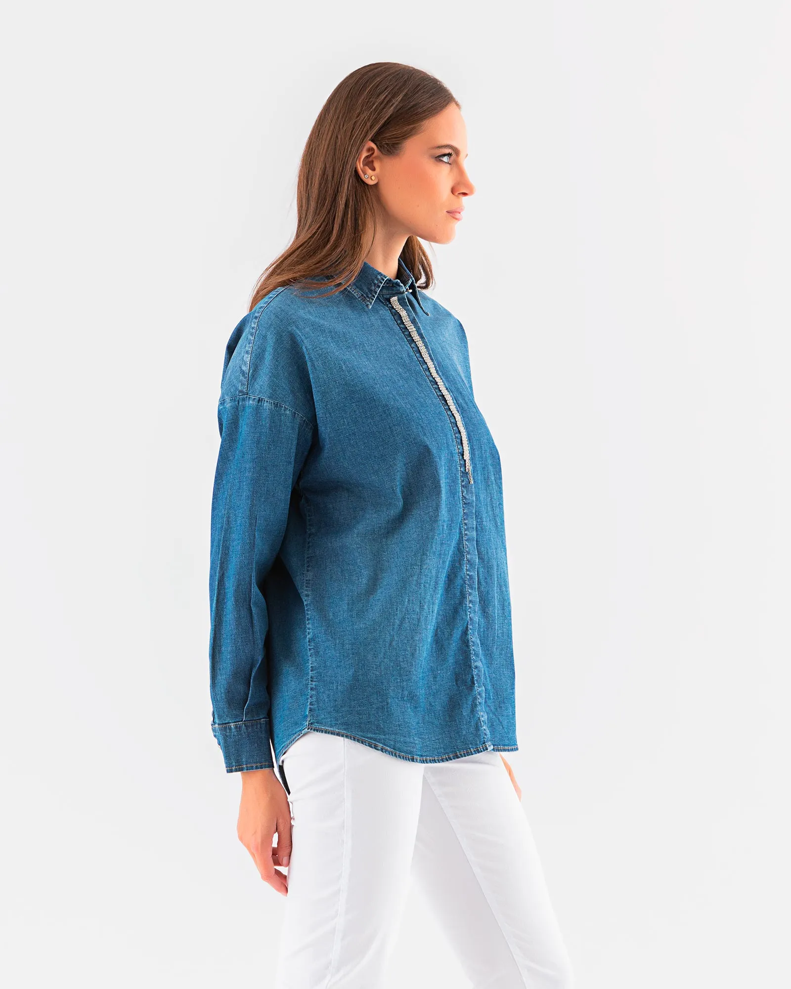 Camicia di jeans Lunga