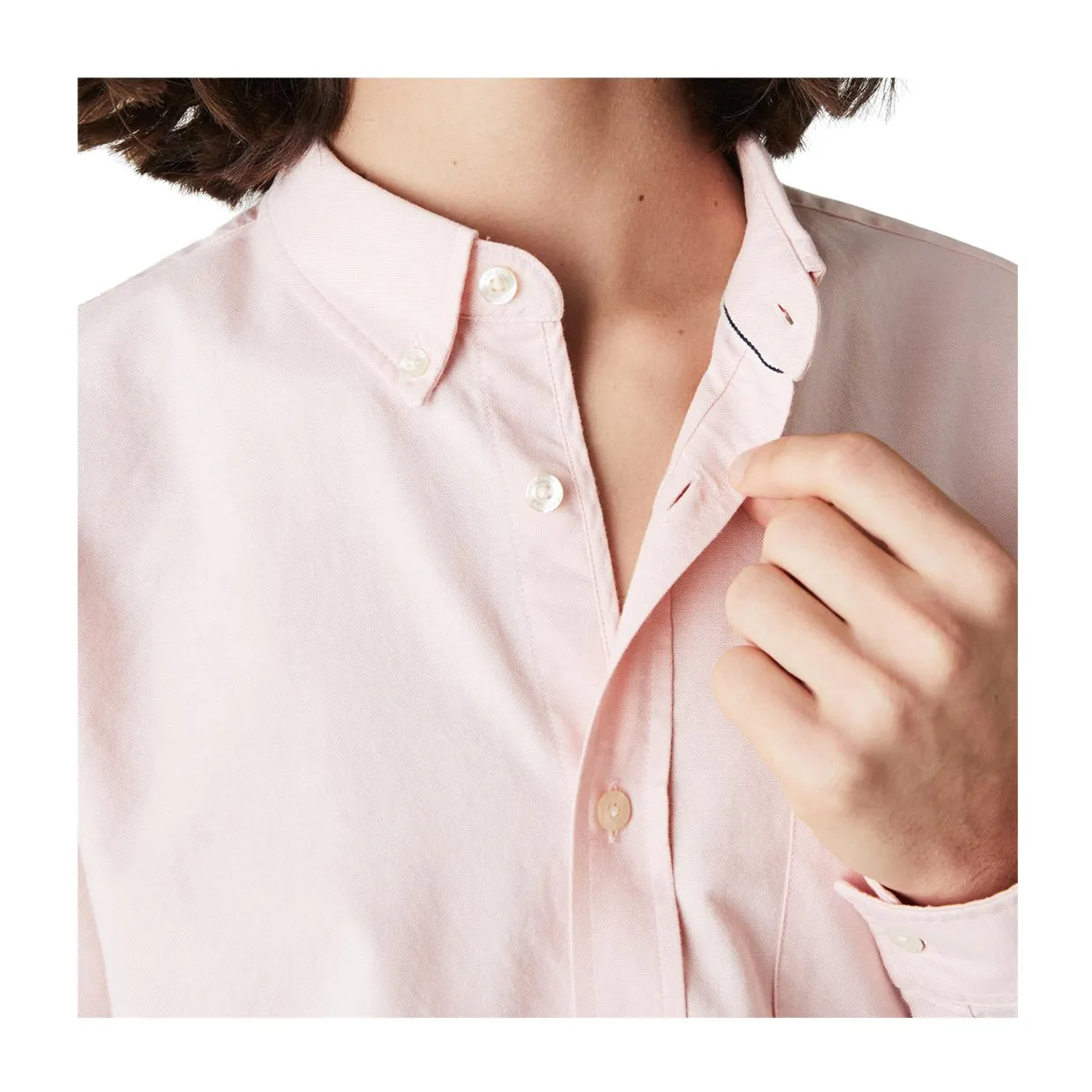 Camicia Lacoste Oxford Rosa