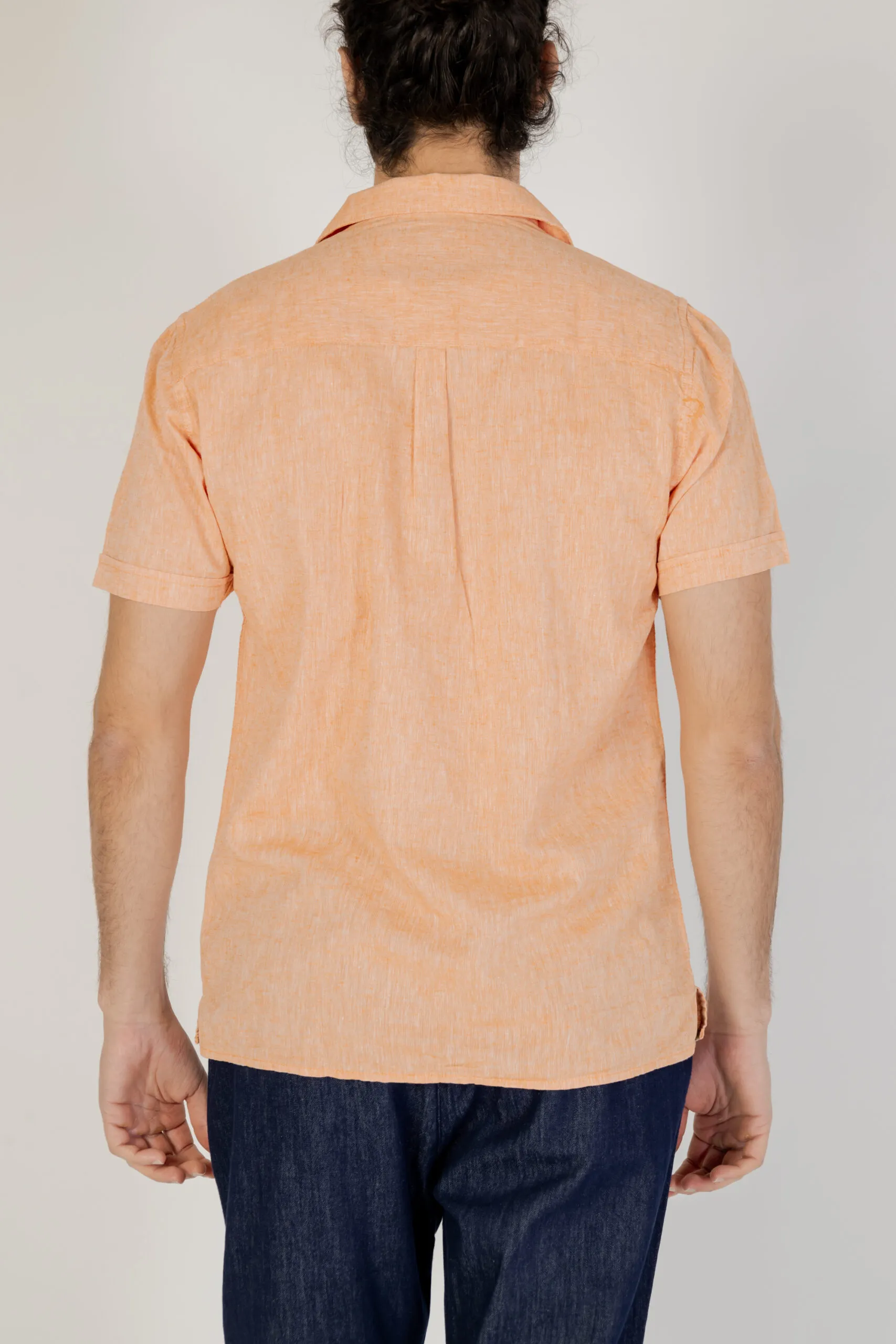 Camicia manica corta Hamaki-ho  Arancione