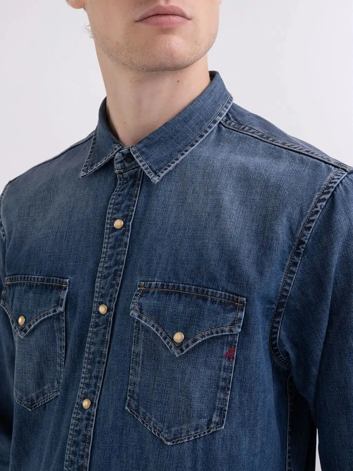 Camicia manica lunga Replay  Blu