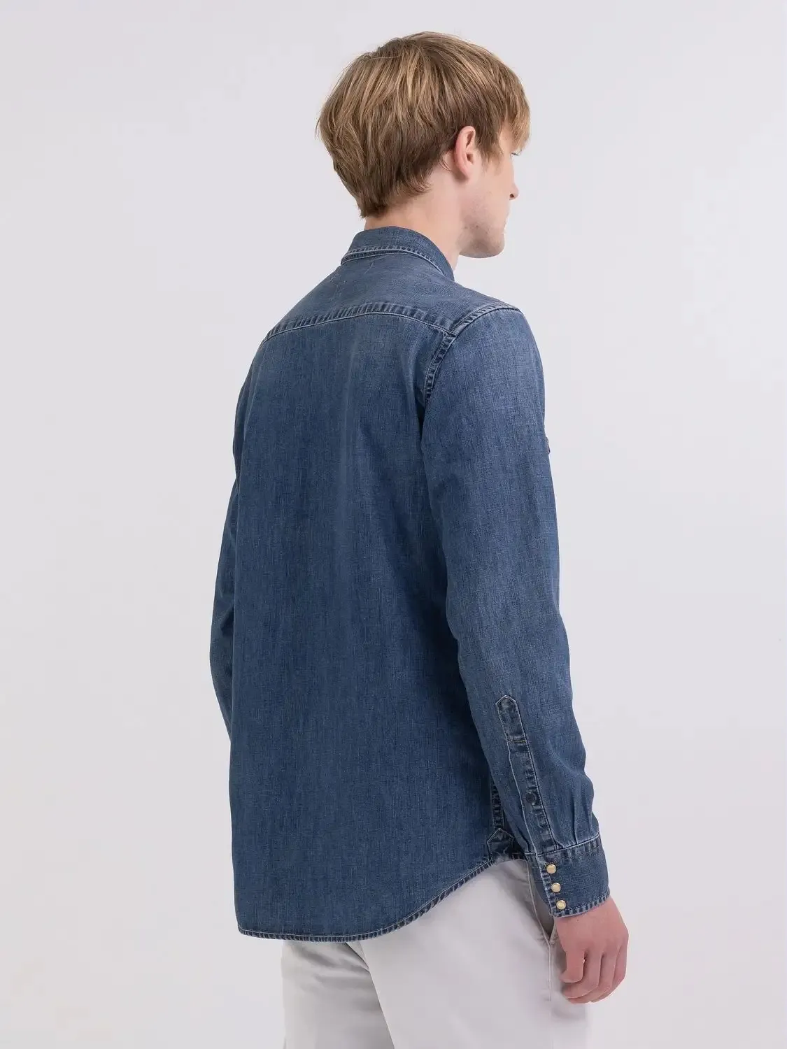 Camicia manica lunga Replay  Blu