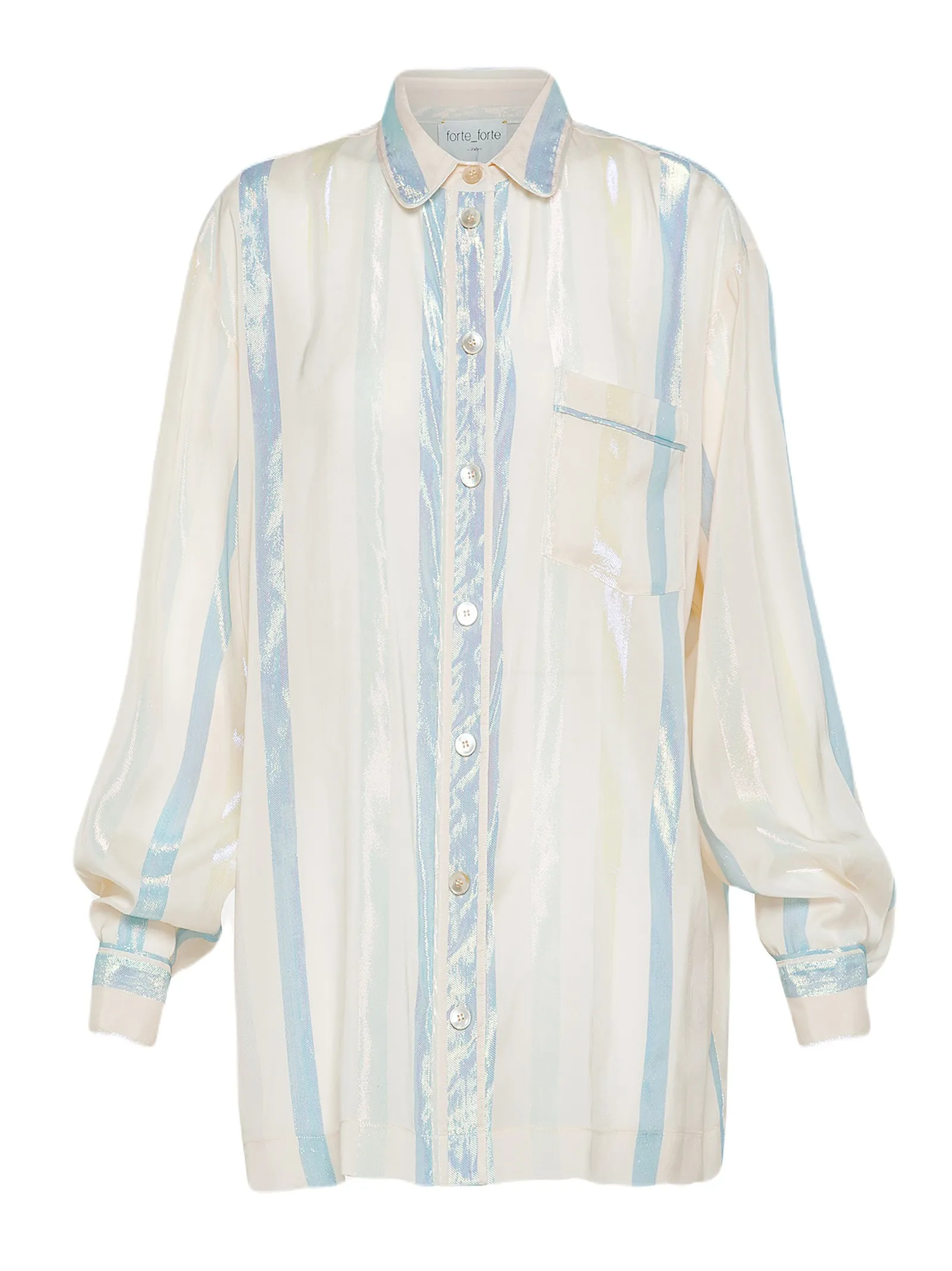 CAMICIA RIGHE FORTE_FORTE DONNA 10700MYSHIRT PURE