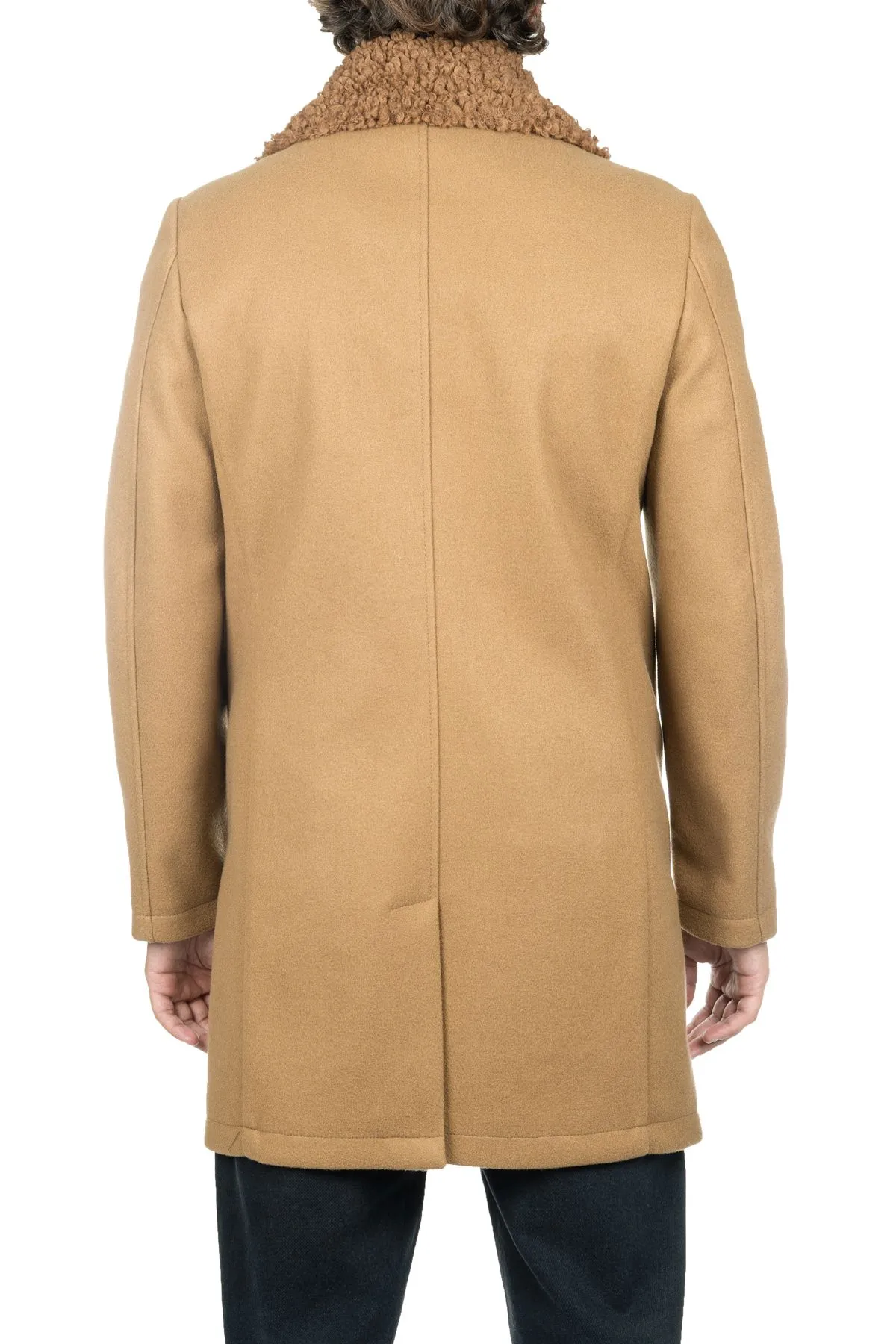 CAPPOTTO CARAMELLO SERIO SF/PELO