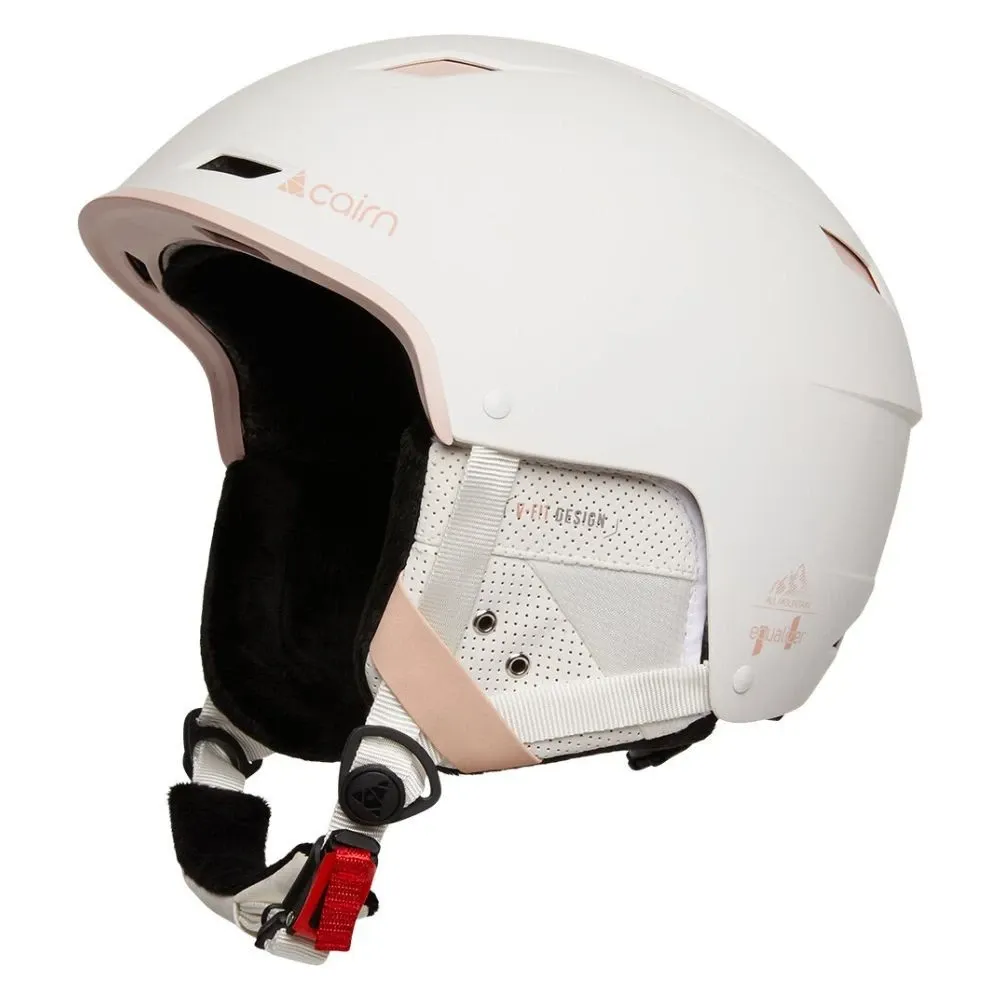 Casco da sci Cairn Equalizer bianco rosa cipria