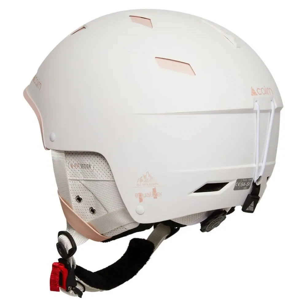 Casco da sci Cairn Equalizer bianco rosa cipria